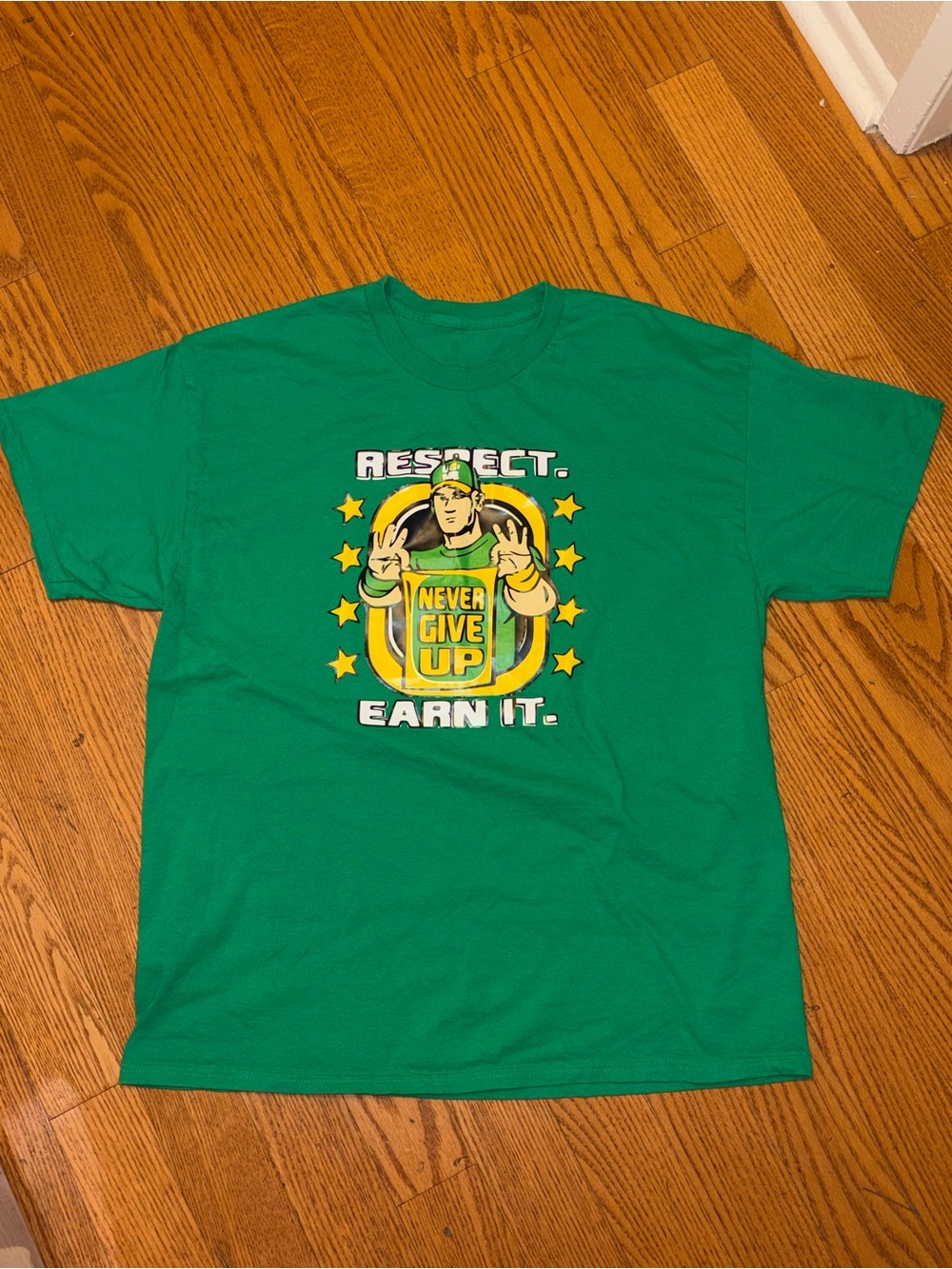 WWE John Cena "Never Give Up" Graphic Tee